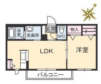 【コスモパークペガサスの間取り】