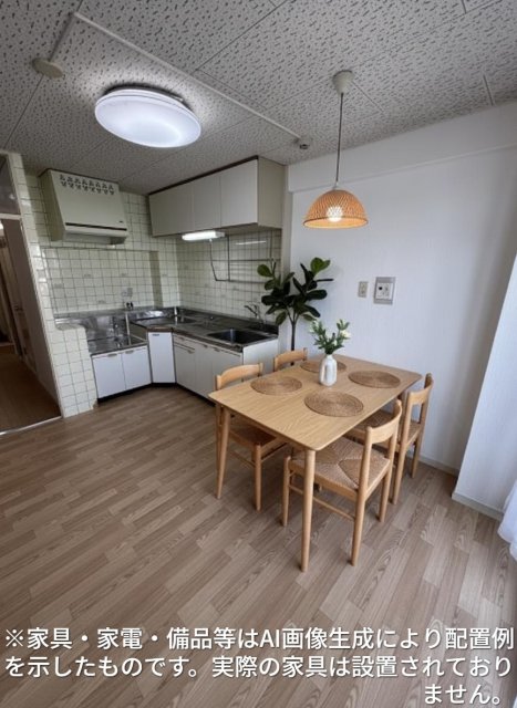 居室・リビング　※家具・家電・備品等はＡＩ画像生成により配置礼を示したもので