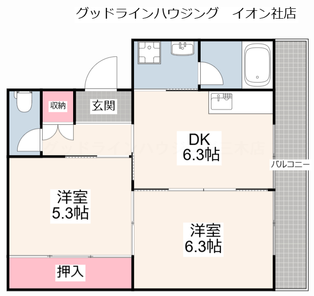 ヴィラナリー加東１号棟の間取り