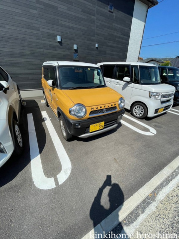 【大竹市南栄のアパートの駐車場】