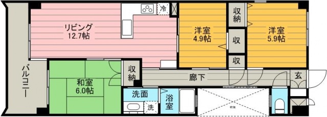 レクセルコスモの間取り