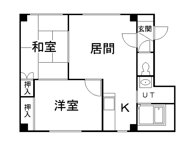 札幌市豊平区豊平五条のマンションの間取り