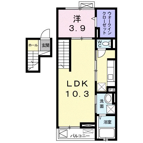 フラン　アンジュの間取り