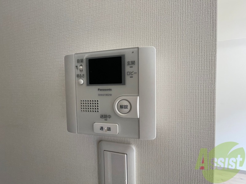 セキュリティ　インターホンで来客確認ができます。安心ですね。