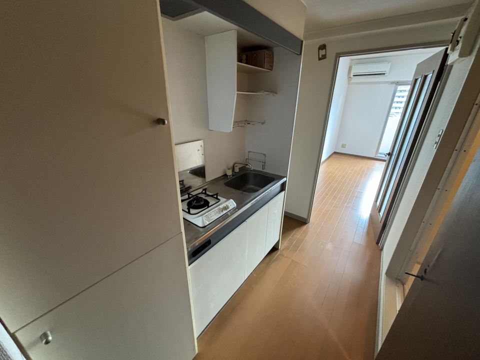 キッチン　１口ガスコンロ付きコンパクトキッチンです