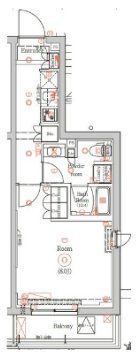 ガリシア東十条Southの間取り