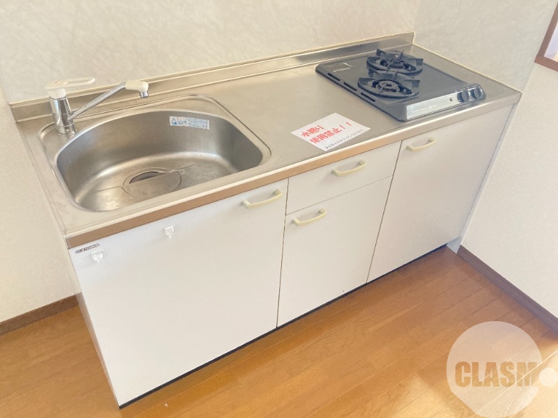 キッチン　２口コンロのシステムキッチン♪