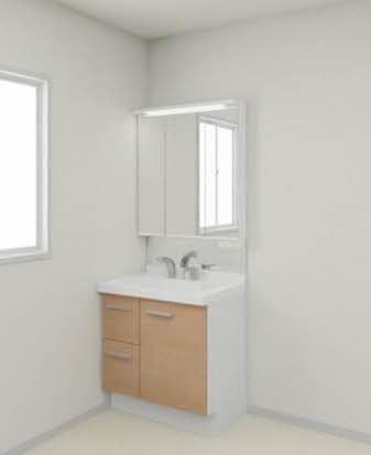 収納　洗面化粧台