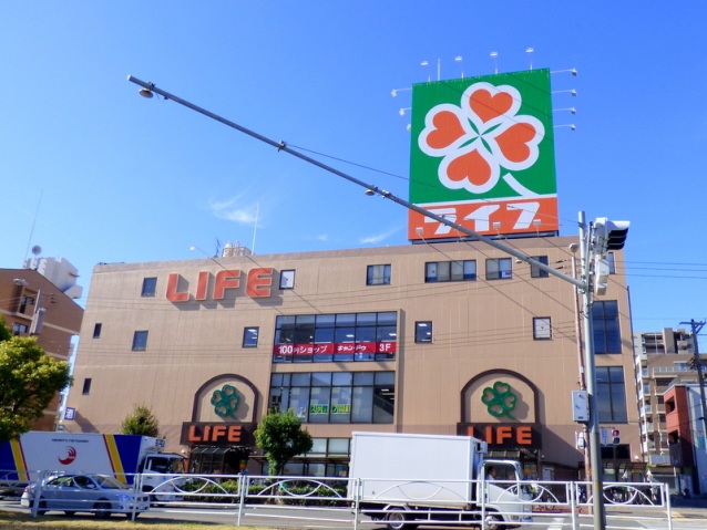 スーパー　ライフ平野西脇店（スーパー）まで371m