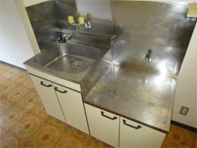 キッチン　ガスコンロ設置可能