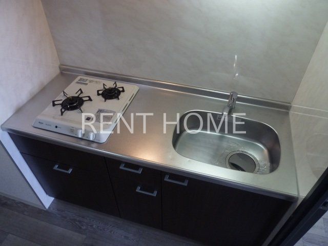 キッチン　２口ガスシステムキッチン