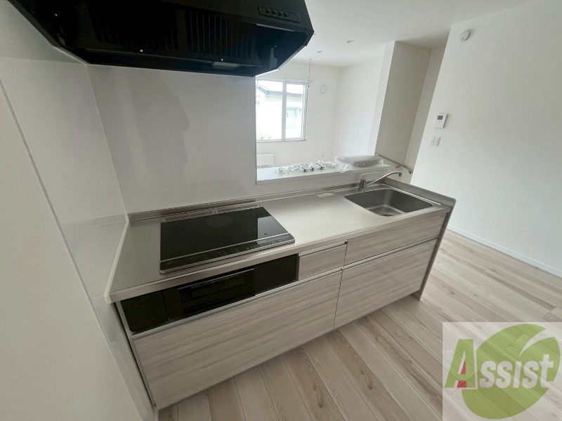 キッチン　清潔感がありお洒落なキッチンになっていました！