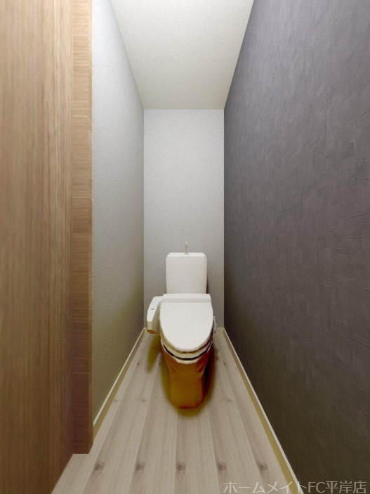 トイレ　内装パース