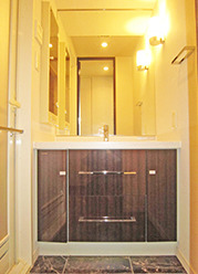 洗面設備　※別部屋の参考写真です。