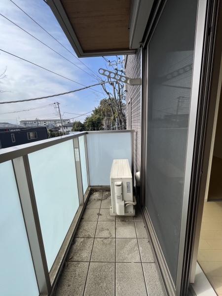 バルコニー　日当たりいいです！