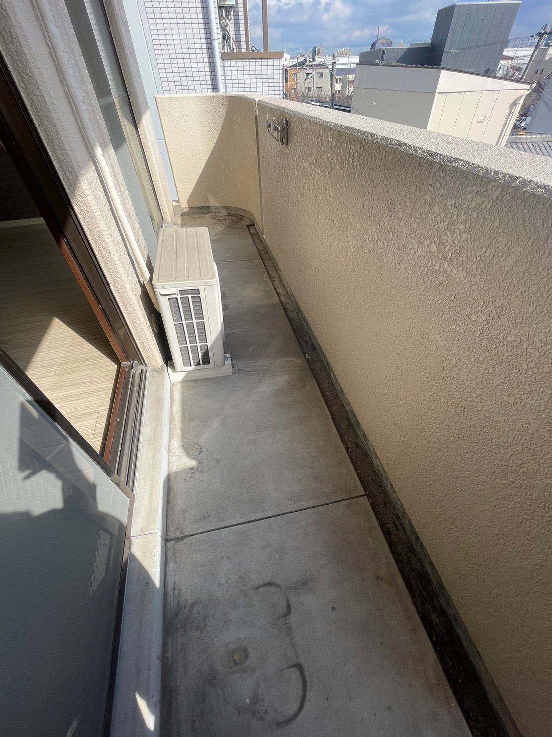 バルコニー　南向きのバルコニーです