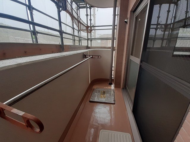 バルコニー　落ち着いた時間を過ごせるバルコニーです