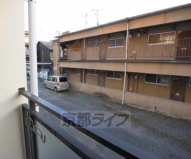 眺望　南向き、隣はガレージです。