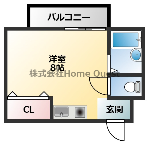 ヴィラージュ久宝園の間取り写真