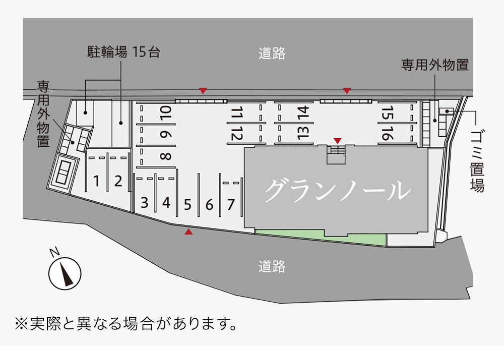 駐車場　駐車場配置図