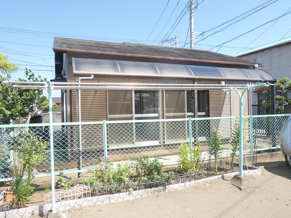 建物外観　陽当りが良い平屋建貸家