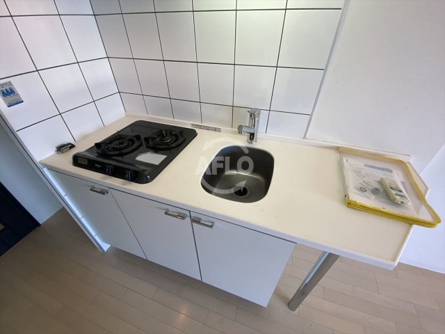 キッチン　アーバンフラッツ上町　2口ガスシステムキッチン