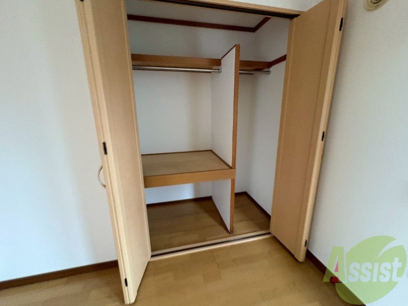 収納　クローゼットがありました。お洋服や荷物はここへ