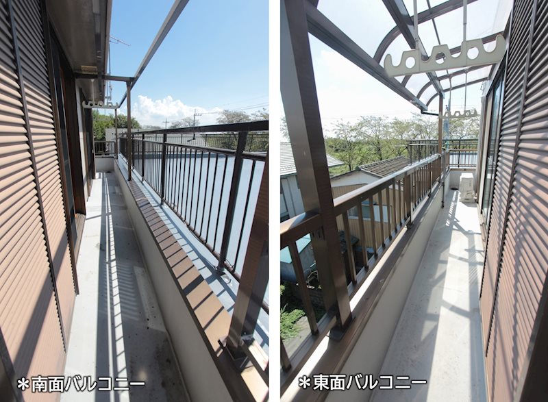 バルコニー　南面バルコニーからの眺望★春は桜・夏は花火大会の特等席です★