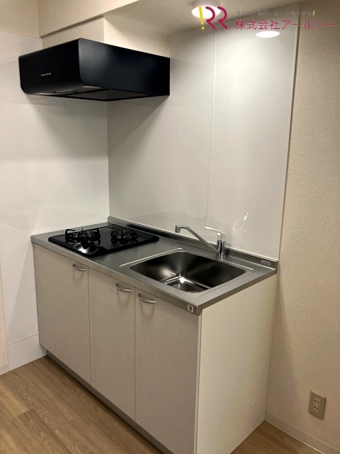 キッチン　２口ガスコンロ付き