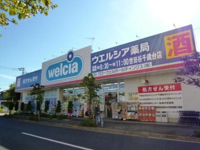 ドラックストア　ウエルシア薬局世田谷千歳台店（ドラッグストア）まで494m