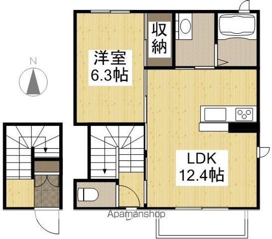 山陽新幹線 岡山駅 徒歩10分 2階建 築11年の間取り写真