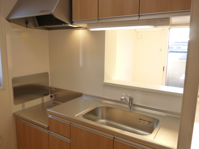 キッチン　2口ガスコンロ設置可