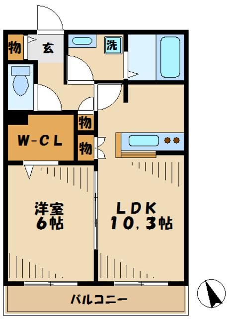 京王相模原線 京王稲田堤駅 徒歩5分 3階建 築9年の間取り写真