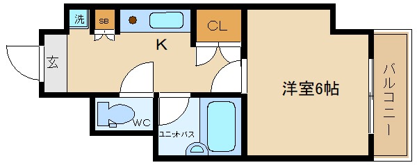S-FORT神戸三宮北の間取り写真