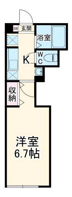 ＪＲ京浜東北線 与野駅 徒歩4分 3階建 築1年の間取り写真