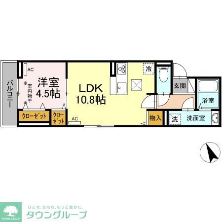 Dフラット大和田の間取り写真