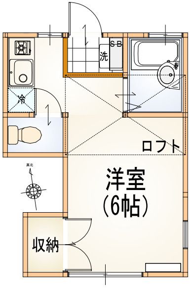ルーミー東大井の間取り写真