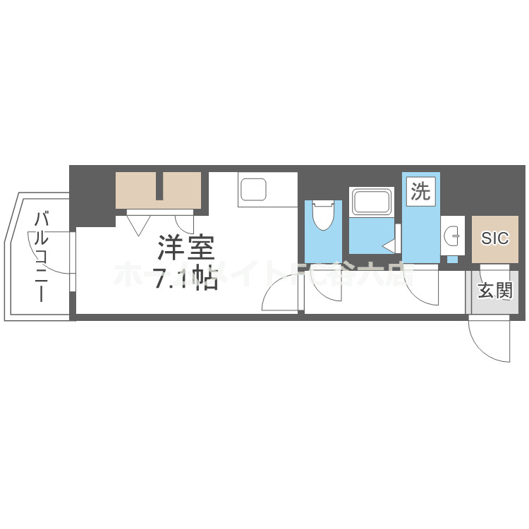 Metrosa谷町六丁目Southの間取り写真