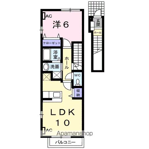 ＪＲ東海道本線 大垣駅 バス乗車時間：10分 最寄りバス停で下車 徒歩3分 2階建 築21年の間取り写真