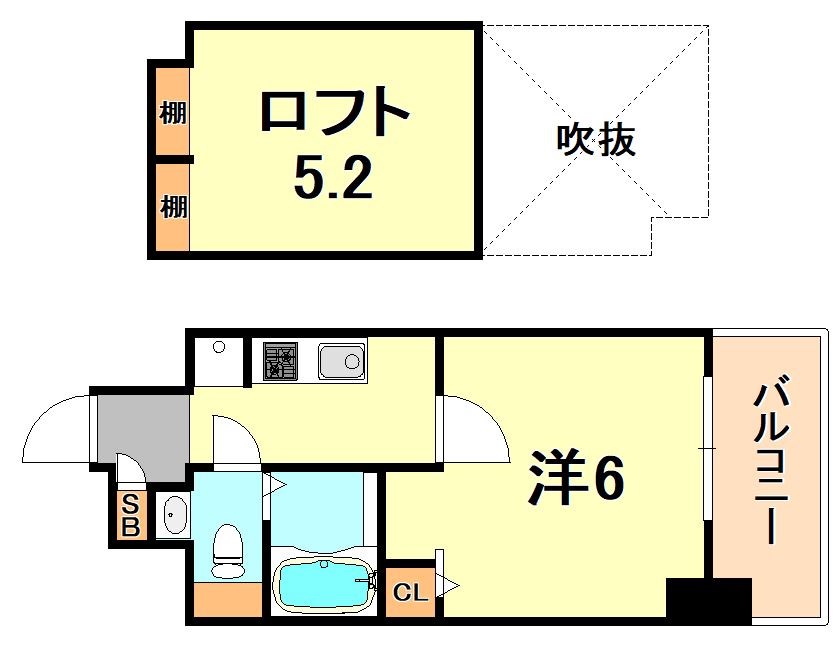 エステムコート神戸・県庁前4グランディオの間取り写真