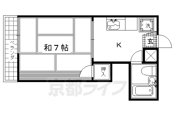 第二船岡山荘の間取り写真
