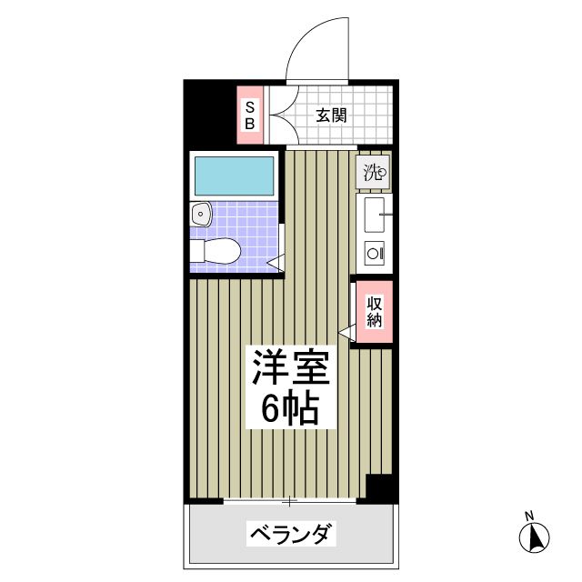 相鉄本線 かしわ台駅 徒歩9分 6階建 築38年の間取り写真