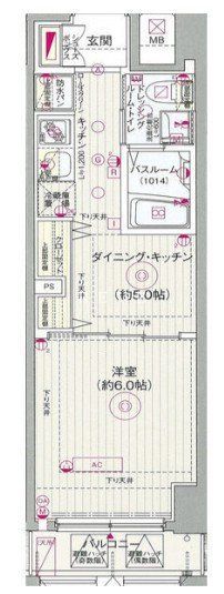 東京メトロ東西線 茅場町駅 徒歩15分 11階建 築13年の間取り写真