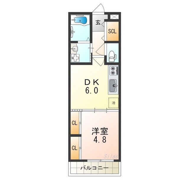 TKアンバーコート浜寺IIの間取り写真