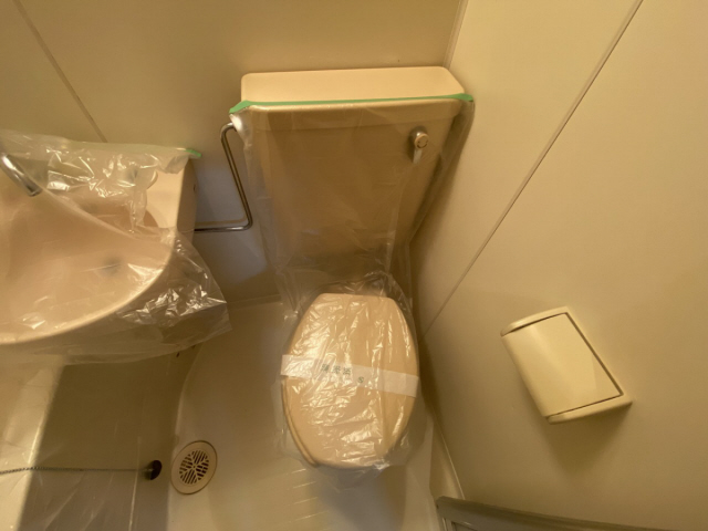 トイレ　落ち着いた色調のトイレです