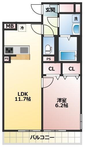 フィオーレ旭町の間取り写真