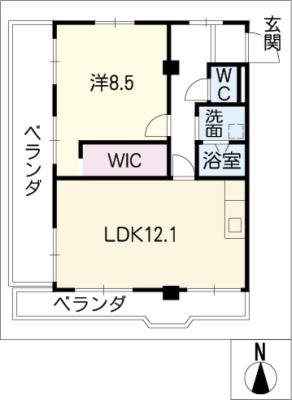 グレース川名の間取り写真