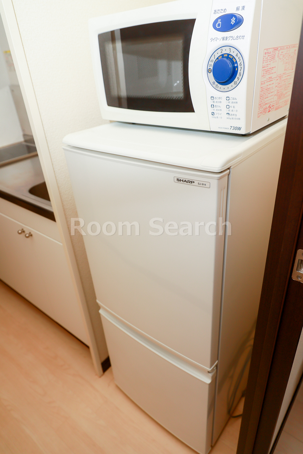 その他設備　電子レンジ&冷蔵庫