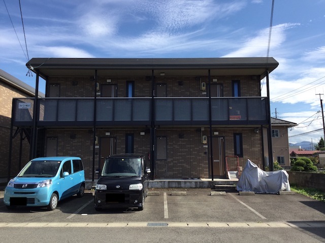 建物外観　セキスイハイム施工、軽量鉄骨2階建てアパートになります。