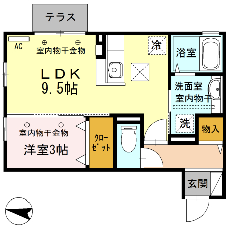 ウィークスの間取り